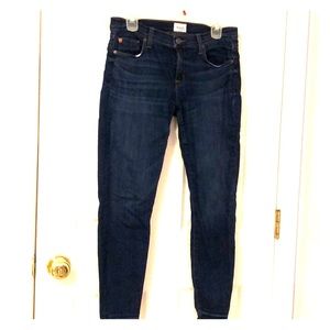 Hudson Krista Crop Super Skinny Jeans EUC